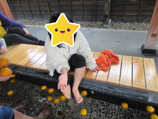 みんなで足湯に行ってきました♪/福島西中央教室