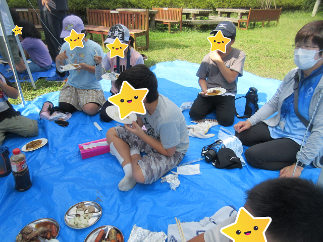 希望の森公園でBBQ食べて来ました♪/福島鎌田教室