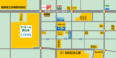 第1駐車場（会館前47台）
第2駐車場（会館南東42台）
第3駐車場（会館裏21台）